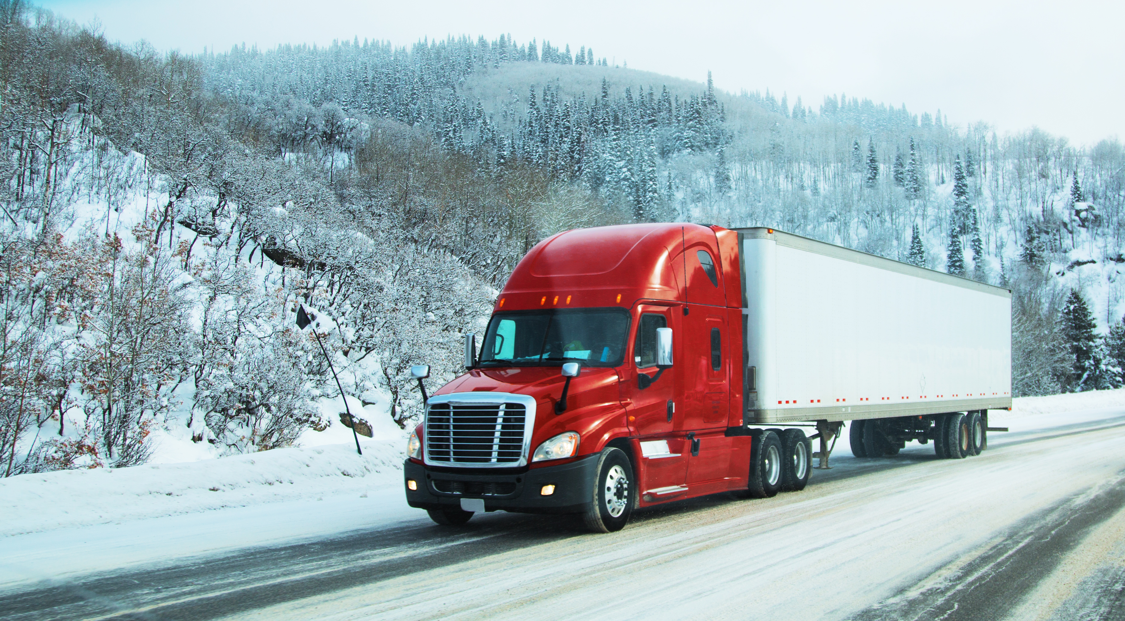semi-truck winter driving tips